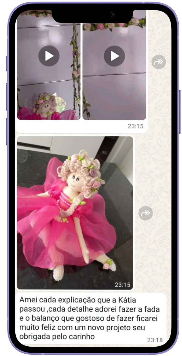 Aluna fada rosa